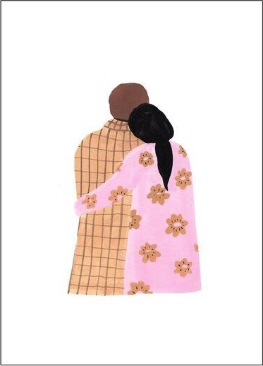 Poster & Frame The Poster Club x Laura Page poster 30x40 cm couple