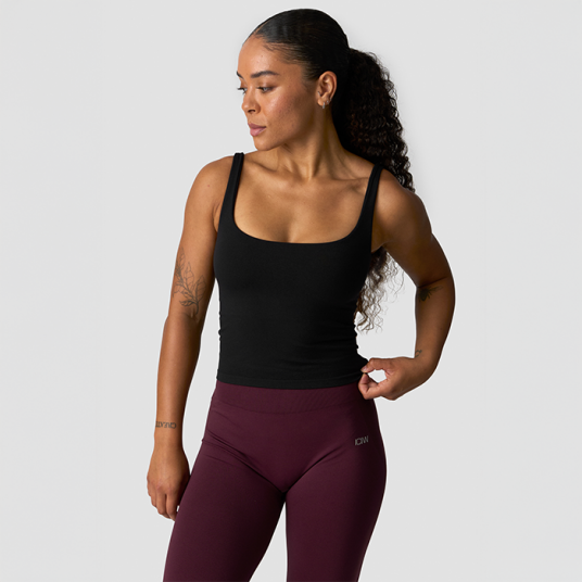 Icaniwill Smooth Seamless 2 i 1 Topp Svart Large