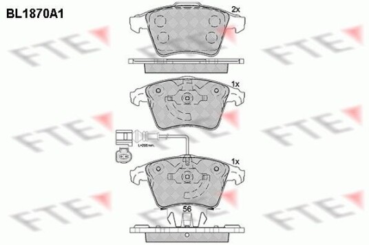 Bremseklosser FTE 9010450