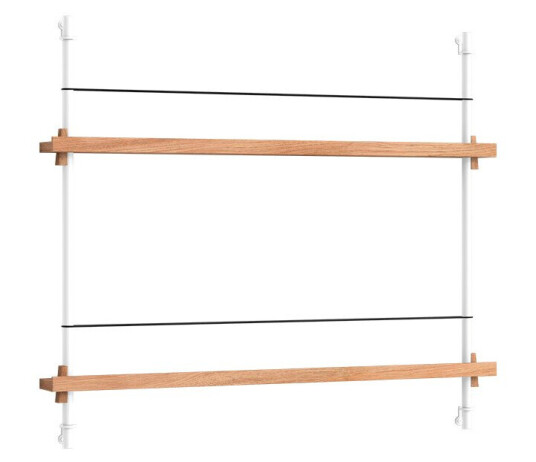 Moebe   Magazine Shelving 65 Hylle Oak White   Lampemesteren