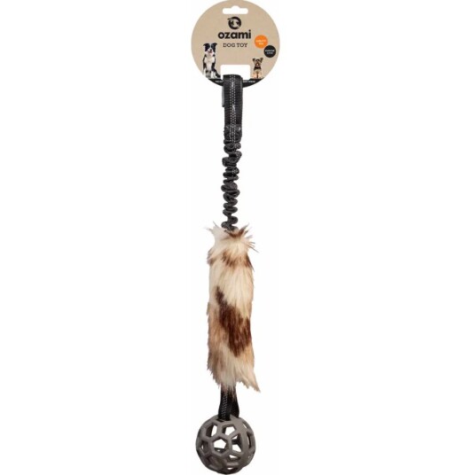 Ozami Play N Tug Faux Fur Med Ball Hundeleketøy 65 cm