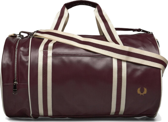 Fred Perry Classic Barrel Bag - Brown - ONE SIZE Fred Perry Classic Barrel Bag - Brown - ONE SIZE