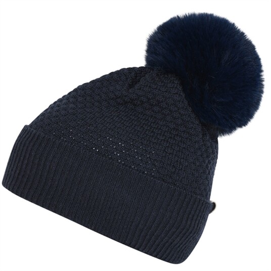 MP 97502 Chunky Oslo Hue M. Fake Fur Kvast Navy 807 47-49 MP 97502 Chunky Oslo Hue M. Fake Fur Kvast Navy 807 47-49