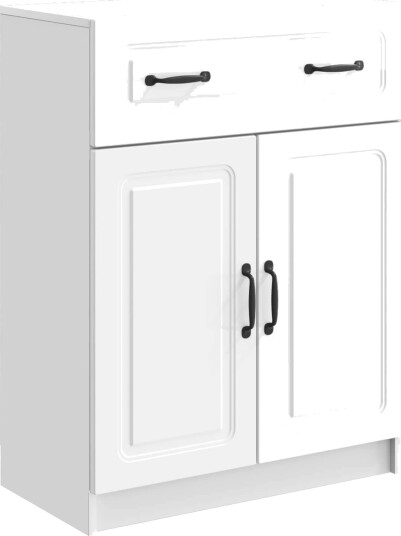  Serviesskap Høgglans hvit 66 x 34,5 x 87 cm Konstruert tre