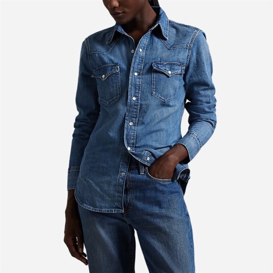 Ralph Lauren Denim Western Shirt Canaria Wash Ralph Lauren Denim Western Shirt Canaria Wash
