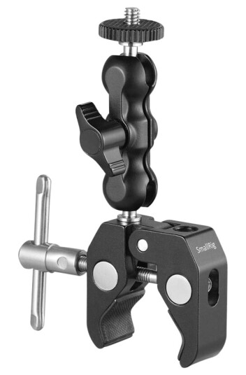 SmallRig 2164 Crab-Shaped Clamp + Arm Mini Universalklemme med Magic Arm