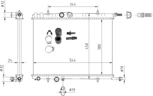 Radiator NRF 53424A