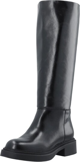 Bianco Biawillow Knee High Pull On Boot Faux Leather BLACK 40