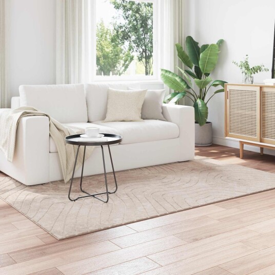 Områdetepper Rektangulær PALMERAS Beige 120 x 170 cm Polyester