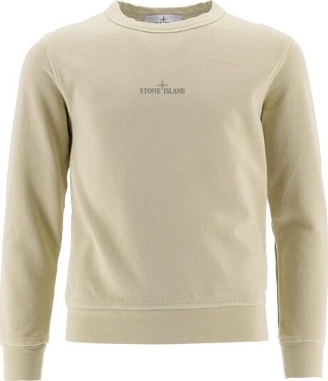 Stone Island Collegegenser Sand m. Logo Stone Island 12 år 152 Collegegenser Beige
