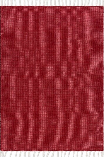 Garnteppe Line - 160x230 cm, Rød
