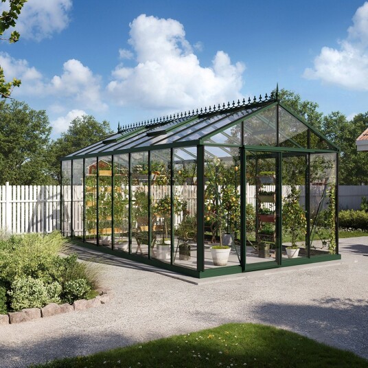 Drivhus Oasen Master Victorian Mørk Grønn, 18,8 M²