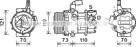 AC kompressor PRASCO VNAK375