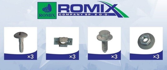 Festeelement motortildekking ROMIX 90241