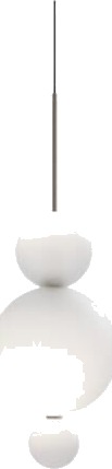 Karman Opium 3 Taklampe i Frostet/ Halvblank Aluminium