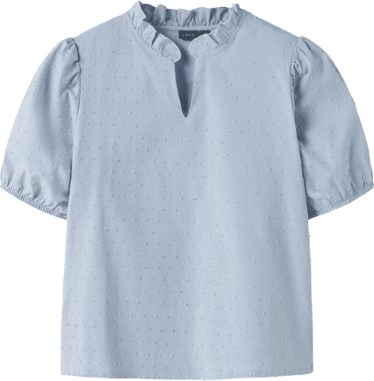 LMTD Nlfbibby kortermet bluse til barn Kentucky Blue 146/152
