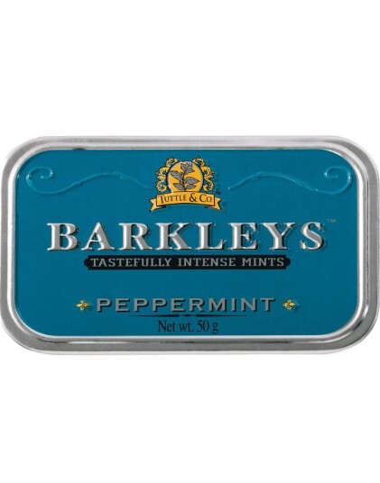 Barkleys Tastefully Intense Mints Peppermint   Sukkertøy med Peppermyntesmak 50g