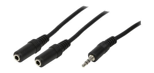 LogiLink Audio cable 1x 3,5mm male 2x 3,5mm female LogiLink Audio cable 1x 3,5mm male 2x 3,5mm female