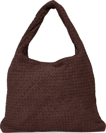 Gina Tricot Braided Large Bag - Brown - ONE SIZE