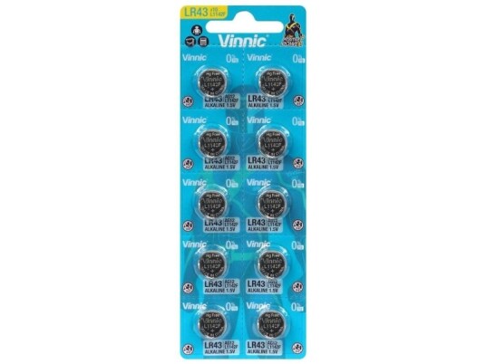 Vinnic L1142F alkaliske batterier 10 stk Vinnic L1142F alkaliske batterier 10 stk