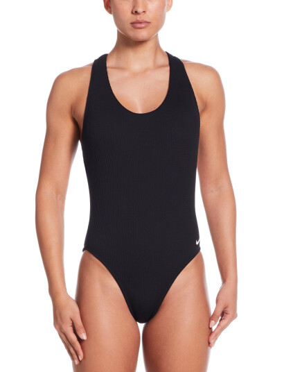 NIKE SWIM Nike Elevated Essential Pucker Crossback One Piece - Black - XS NIKE SWIM Nike Elevated Essential Pucker Crossback One Piece - Black - XS
