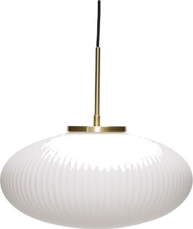Hübsch Serene Taklampe Ellipse Hvit