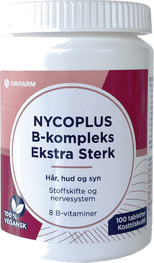 Nycoplus B-kompleks Ekstra sterk, 100 tabletter