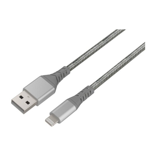DACOTA PLATINUM USB-LIGHTNING KABEL 1M, GRÅ