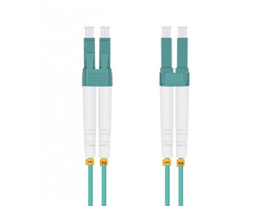 Helos - Patch-Kabel - Lc Multi-Mode (M) Zu Lc Multi-Mode (M) - 1.5 M - Glasfaser - Duplex - 50/125 Mikrometer - Om3 - Aquamarin
