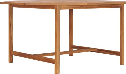 vidaXL Hagebord 150x150x75 cm heltre teak