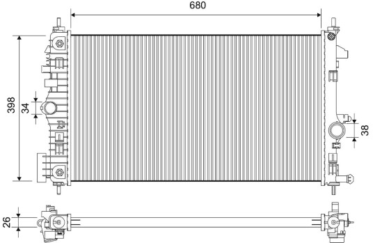 VALEO 701775 Radiator motorkjøling