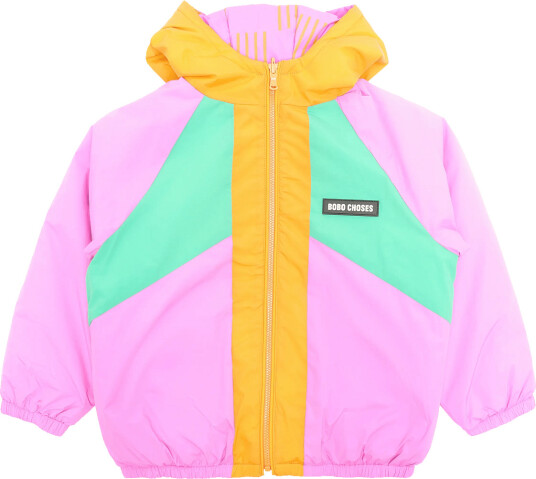 Bobo Choses Almost Moiré All Over Reversible Anorak   Pink   98