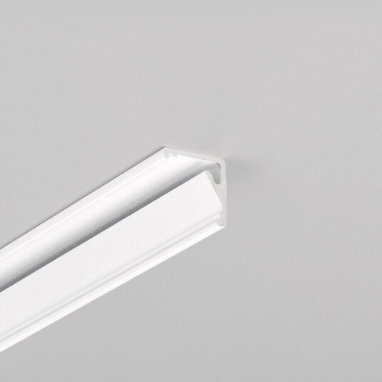 Topmet 1m aluminiumsprofil CABI12 E Hvit lakkert hjørne LED skinne Topmet 1m aluminiumsprofil CABI12 E Hvit lakkert hjørne LED skinne