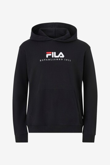 Fila Hettegenser Valsera Regular Logo Hoodie Svart Fila Hettegenser Valsera Regular Logo Hoodie Svart