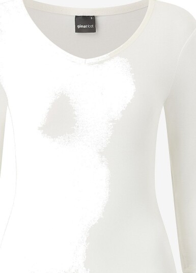 Gina Tricot Topp V neck quarter sleeve top Natur Gina Tricot Topp V neck quarter sleeve top Natur
