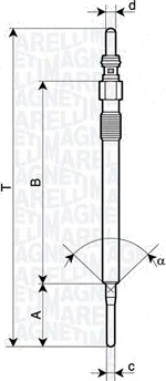Glødeplugg MAGNETI MARELLI 062900141304