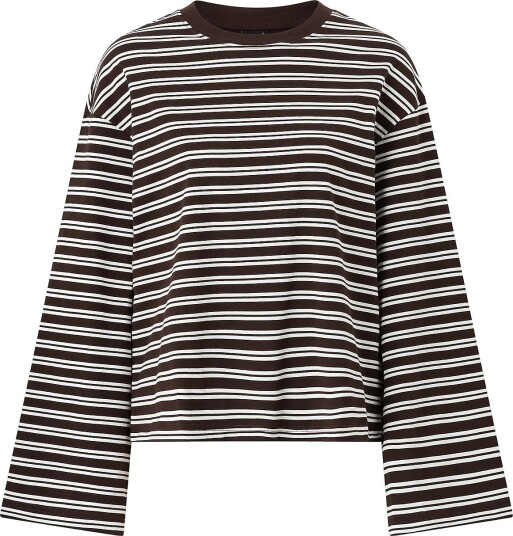 Gina Tricot   Topp Stripe Long Sleeve Tee   Flerfarget