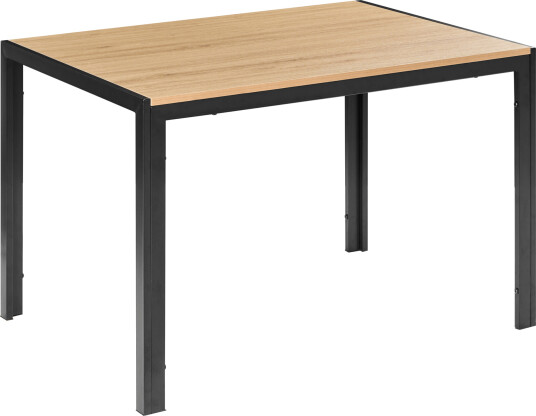 Spisebord Mann 120 cm Lysebrun svart