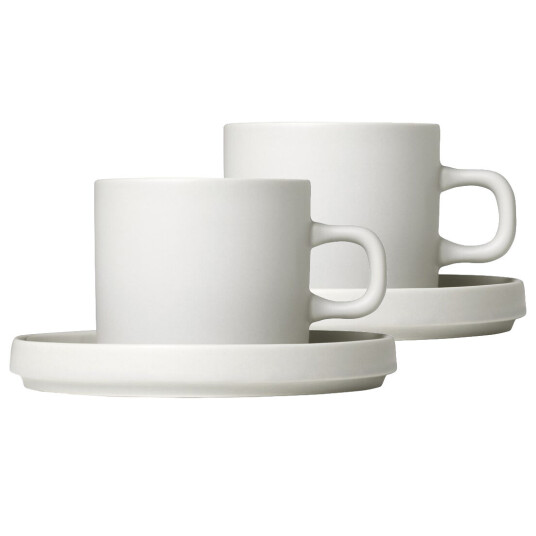 Blomus Pilar kaffekopp med fat 2-stk. Moonbeam 1704757-04-0 1704744-01-0 Blomus Pilar kaffekopp med fat 2-stk. Moonbeam 1704757-04-0 1704744-01-0