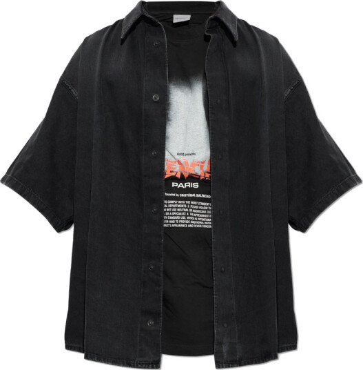 Balenciaga Herre Skjorter Svart L, Balenciaga Herre Skjorter Svart L,