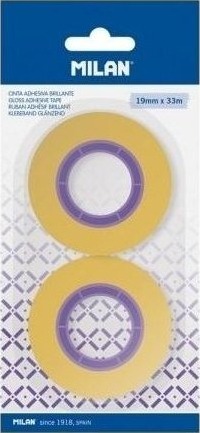 Gjennomsiktig Tape 19Mm X 33M 2 Stk Milan
