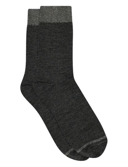 mp Denmark Erina Wool Rib Socks - Grey - 37/39
