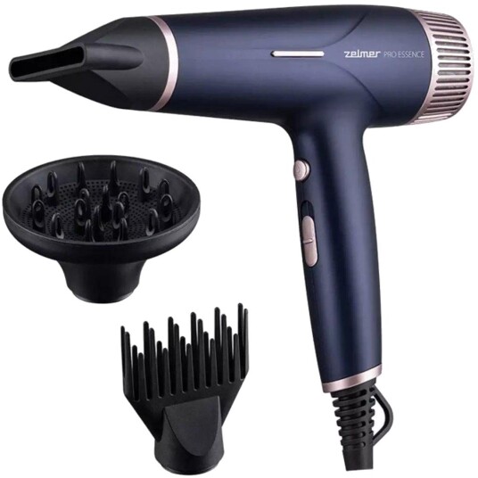 Zelmer ZHD9005 Hårføner med ionisering - 2200W, 2 hastigheter - Svart