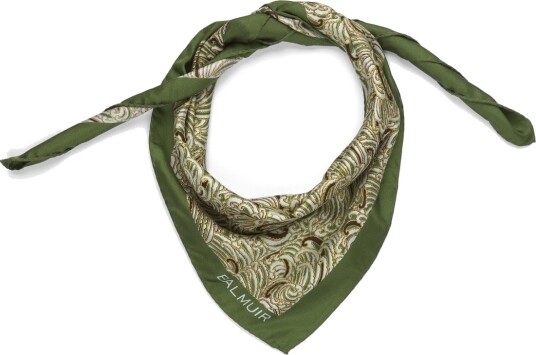 Balmuir Amaroni Silk Scarf Green 90X 90 Balmuir Amaroni Silk Scarf Green 90X 90