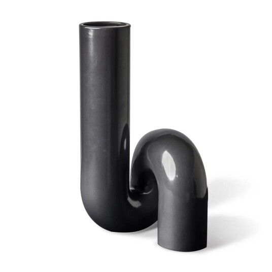POLSPOTTEN Yourtube vase 37 cm Svart