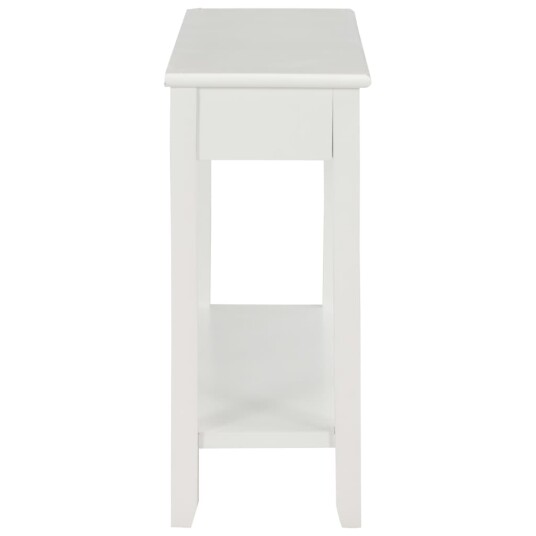 vidaXL Konsollbord hvit 110x35x80 cm tre