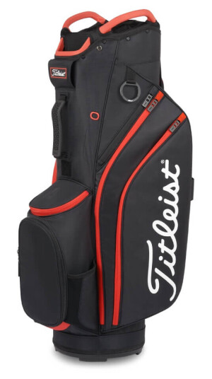 Titleist Cart 14 Trallebag Sort/rød Titleist Cart 14 Trallebag Sort/rød