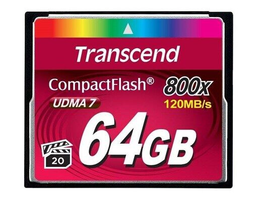 Transcend Compact Flash 800x - 64GB