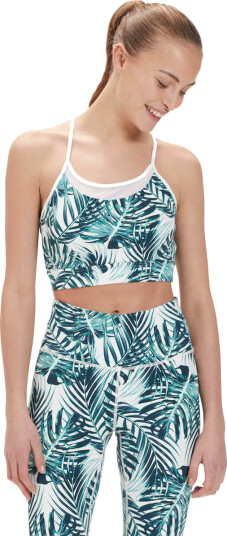 Athlecia Amouer Medium Support Sports BH Dame Hvit/Turkis S