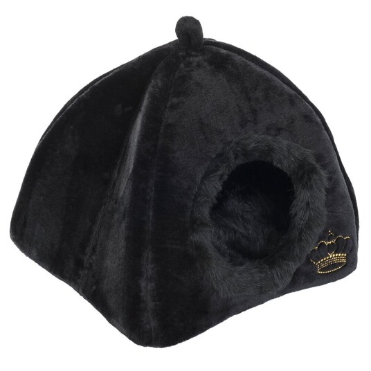 zooplus Exclusive Kattehule Royal Pet Black - L 45 x B 45 x H 45 cm
